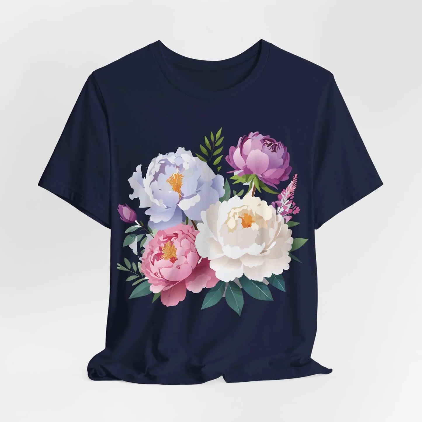 Floral Graphic T Shirt Unisex Jersey Short Sleeve Adelpha Art Tee Vintage Style Casual