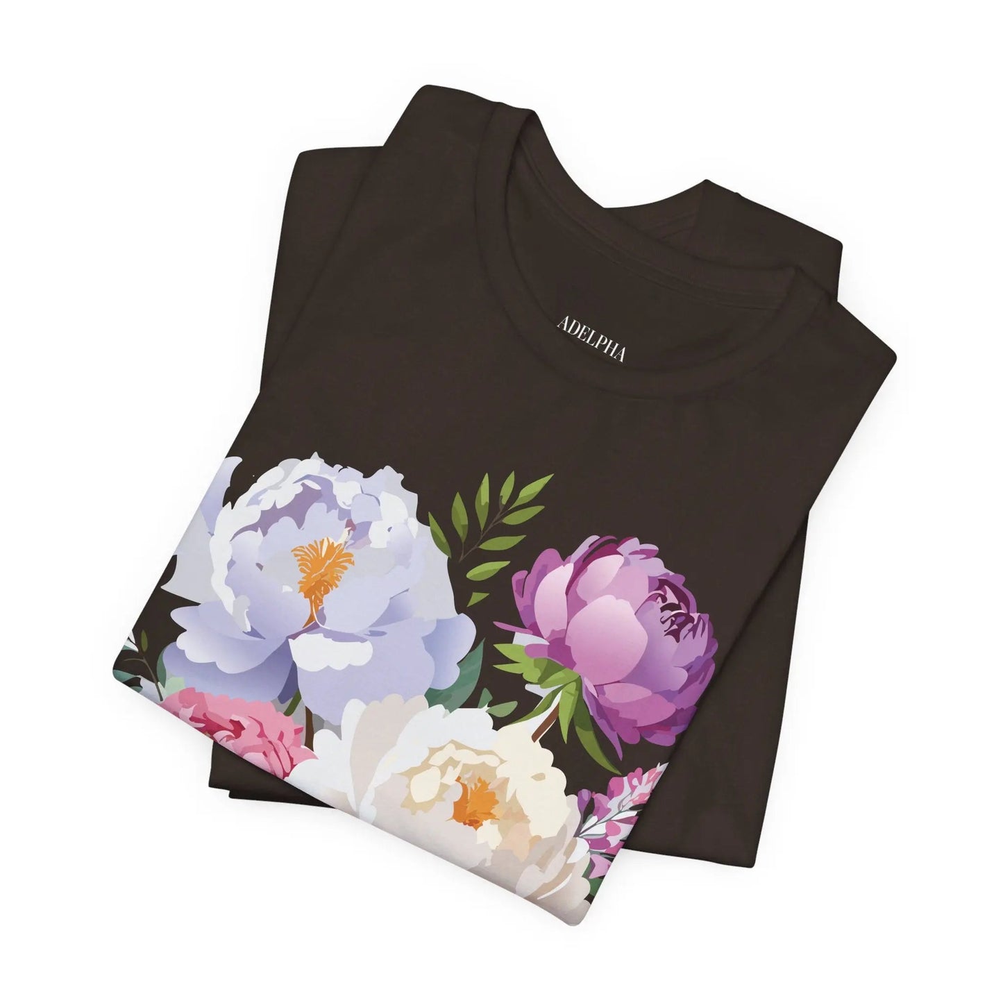 Floral Graphic T Shirt Unisex Jersey Short Sleeve Adelpha Art Tee Vintage Style Casual