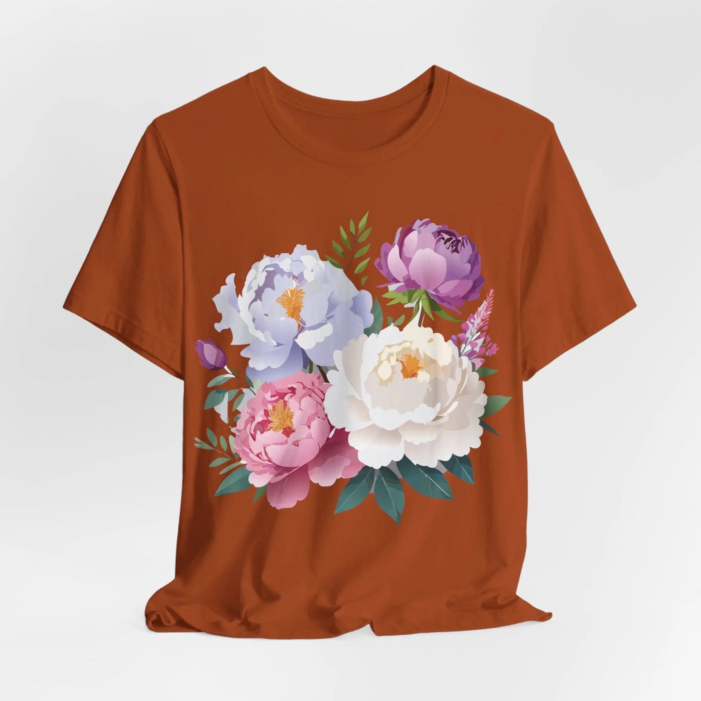 Floral Graphic T Shirt Unisex Jersey Short Sleeve Adelpha Art Tee Vintage Style Casual