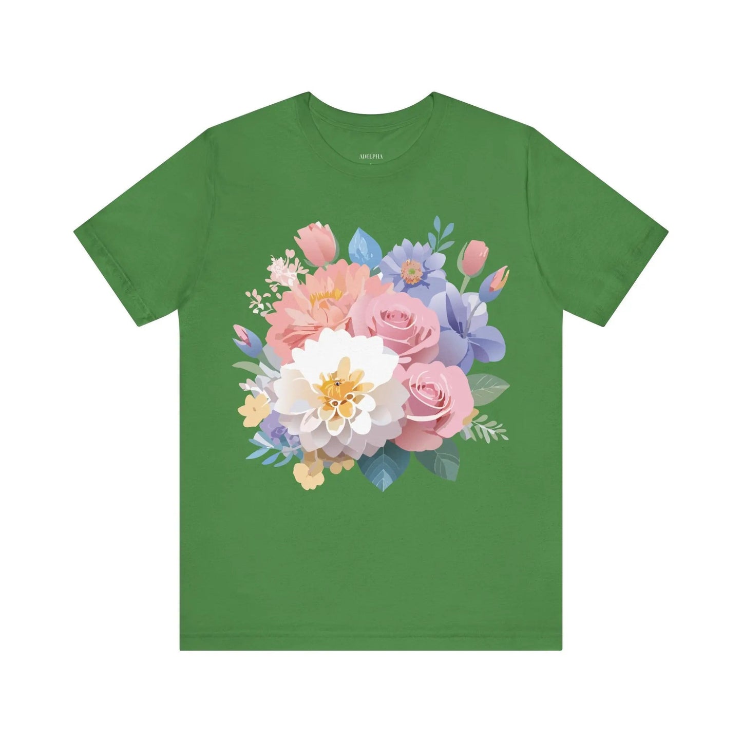 Floral Graphic T Shirt Unisex Short Sleeve Art Design Tee Adelpha Vintage Inspired