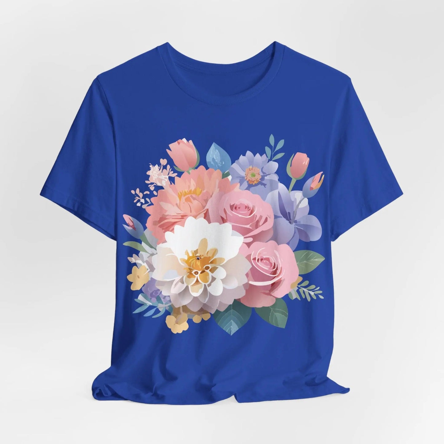 Floral Graphic T Shirt Unisex Short Sleeve Art Design Tee Adelpha Vintage Inspired