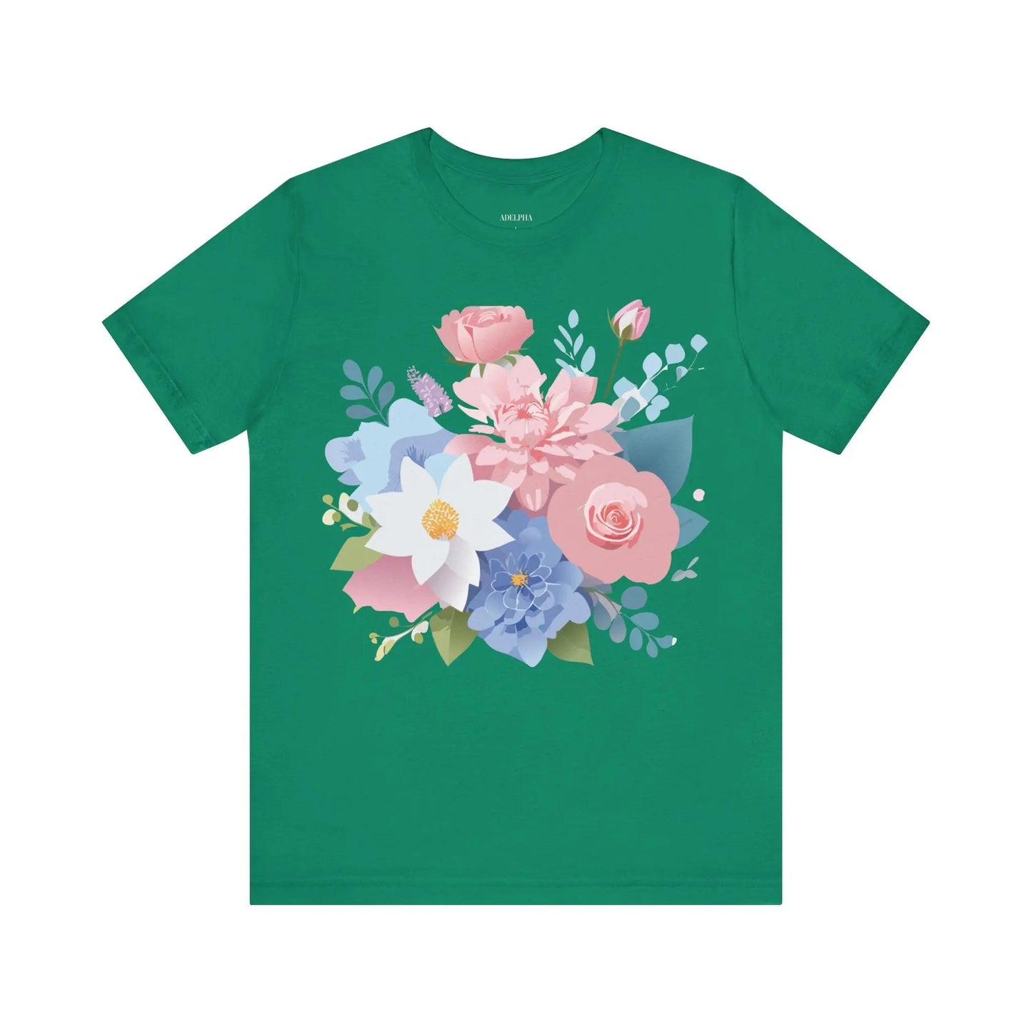 Floral Graphic T Shirt Unisex Vintage Inspired Art Tee by Adelpha Premium Quality Everyday Wear