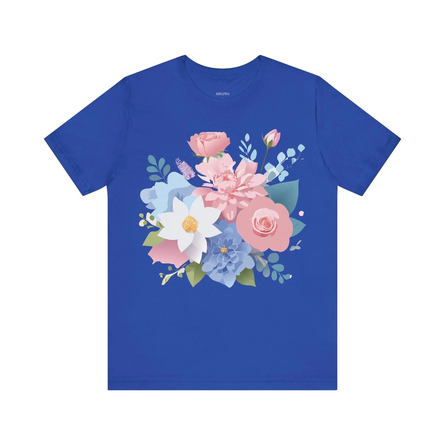 Floral Graphic T Shirt Unisex Vintage Inspired Art Tee by Adelpha Premium Quality Everyday Wear