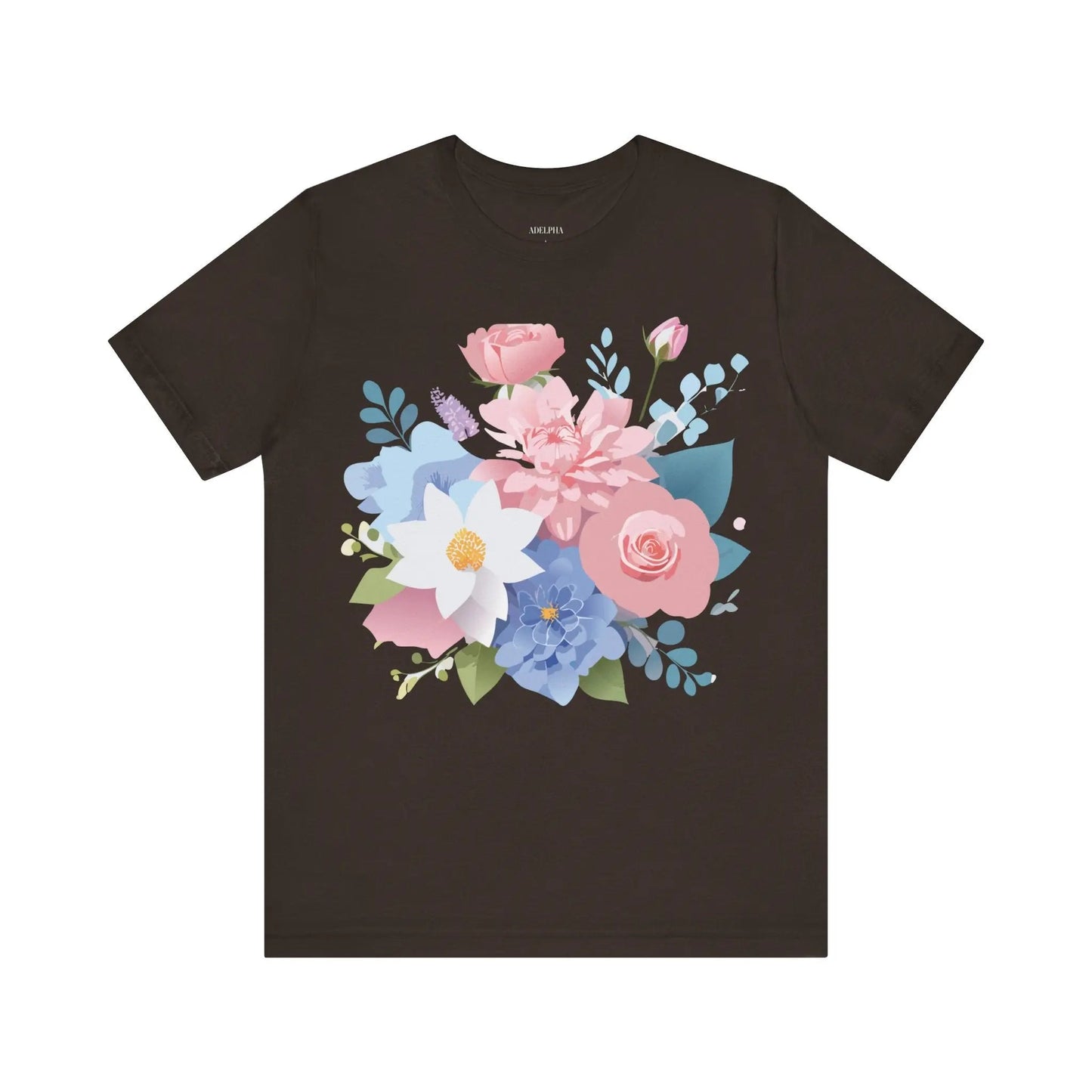 Floral Graphic T Shirt Unisex Vintage Inspired Art Tee by Adelpha Premium Quality Everyday Wear
