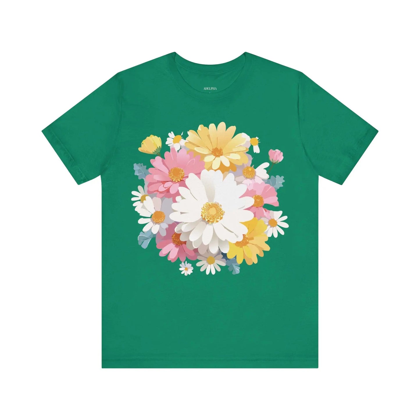 Floral Graphic T Shirt Unisex Vintage Inspired Art Design Tee By Adelpha Short Sleeve
