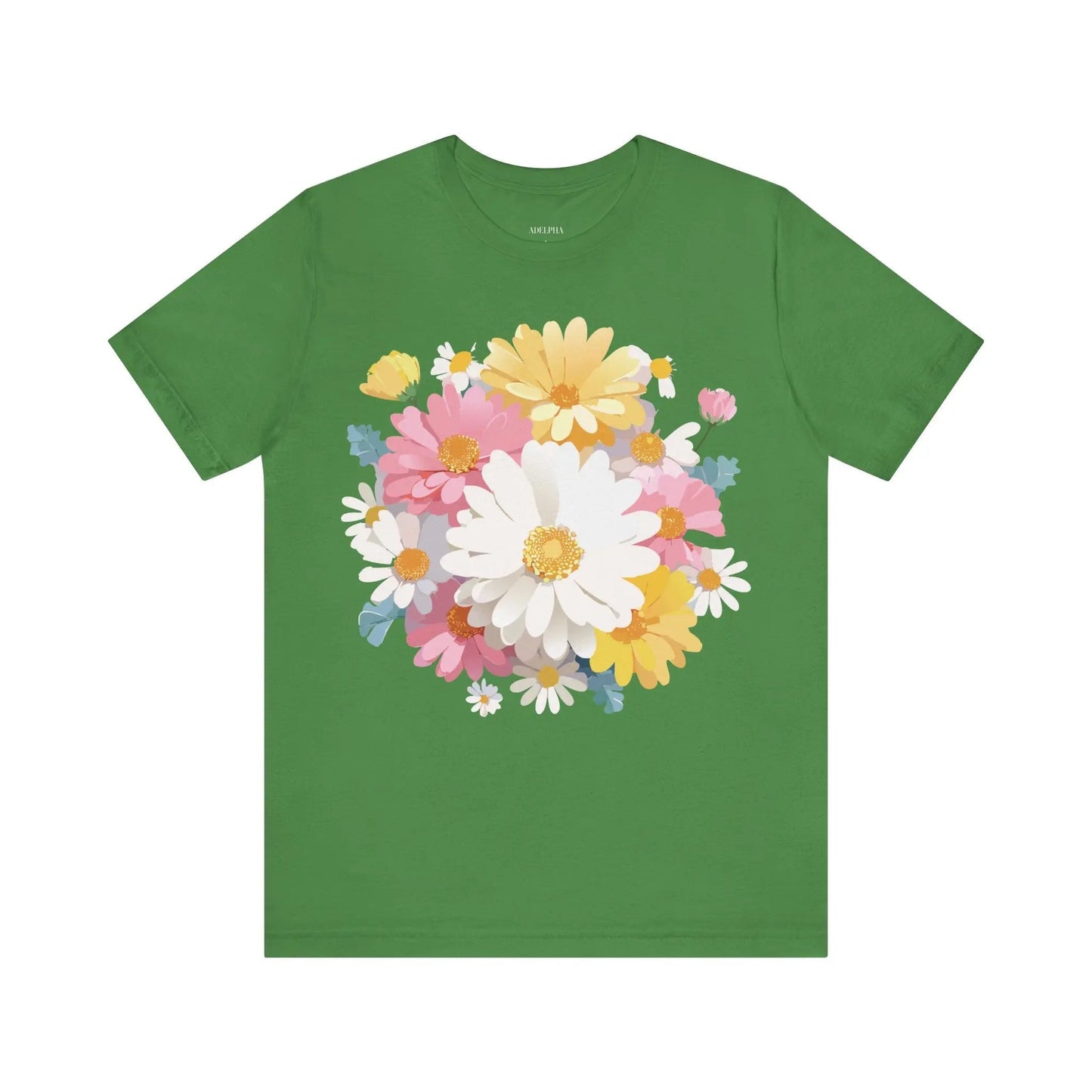 Floral Graphic T Shirt Unisex Vintage Inspired Art Design Tee By Adelpha Short Sleeve