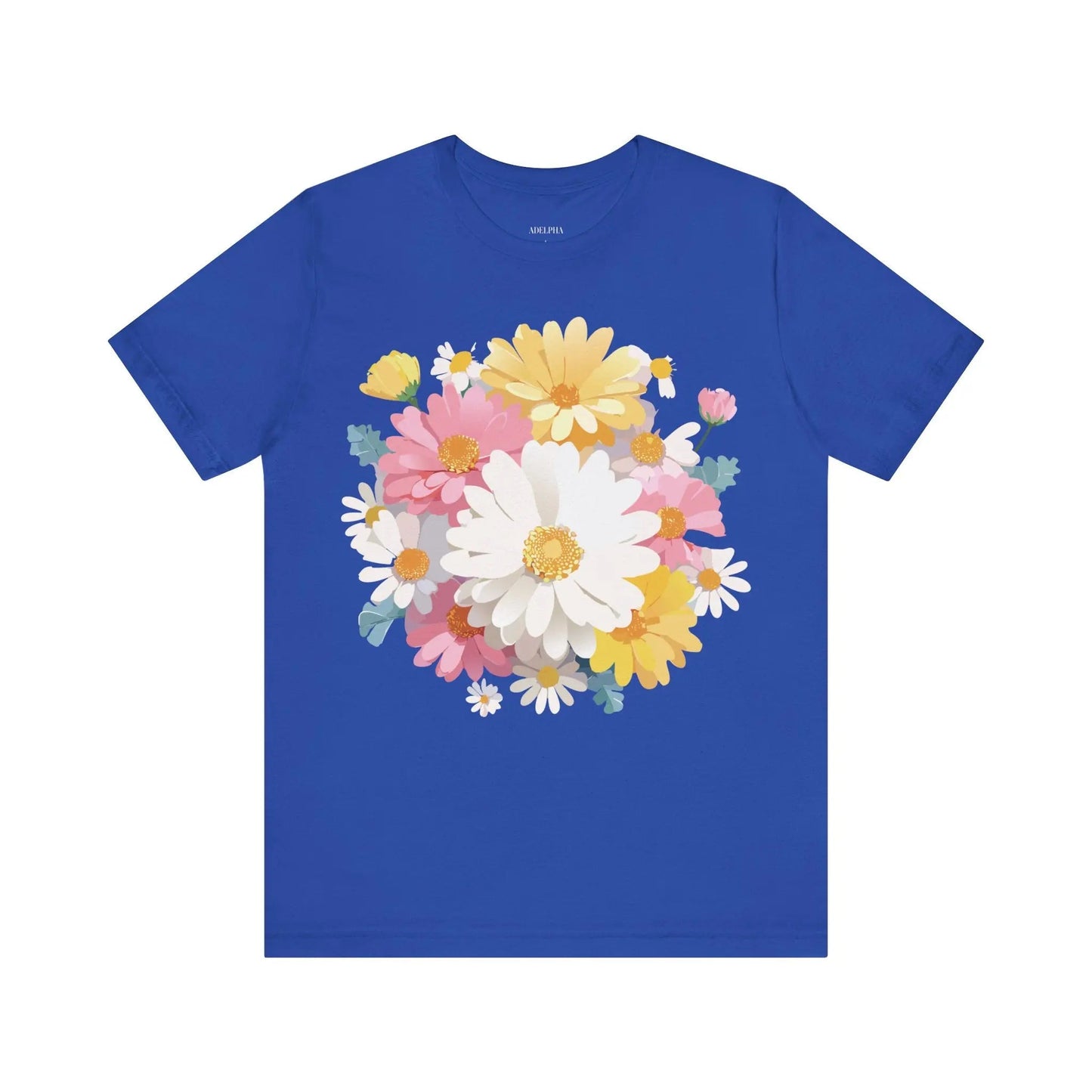 Floral Graphic T Shirt Unisex Vintage Inspired Art Design Tee By Adelpha Short Sleeve