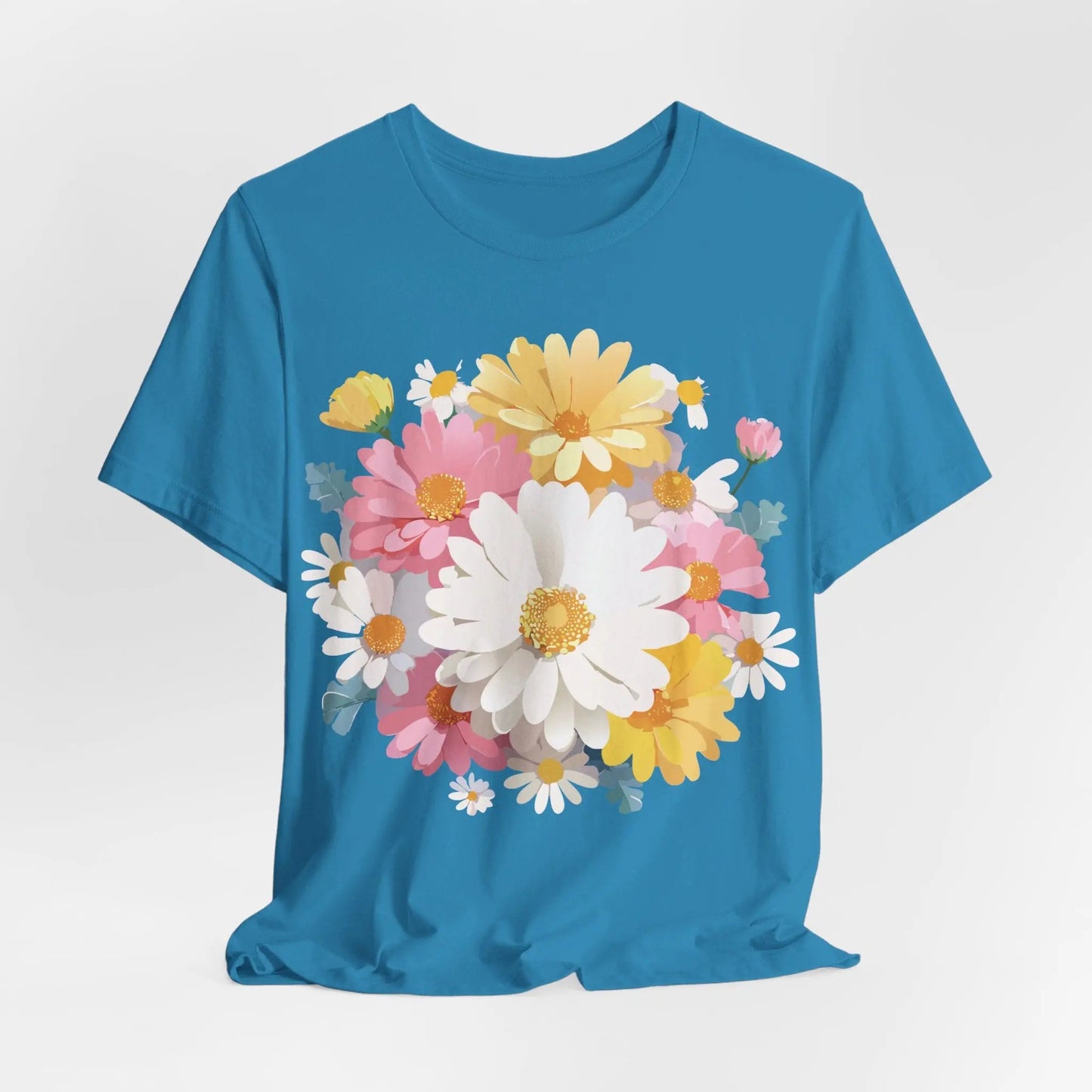 Floral Graphic T Shirt Unisex Vintage Inspired Art Design Tee By Adelpha Short Sleeve