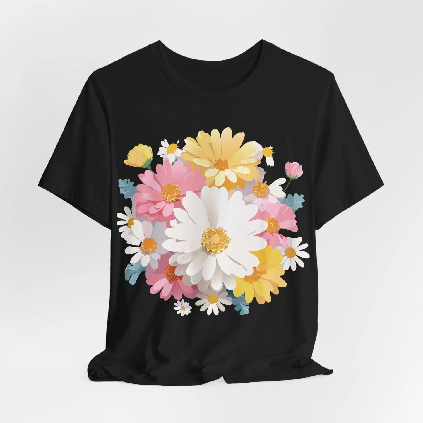 Floral Graphic T Shirt Unisex Vintage Inspired Art Design Tee By Adelpha Short Sleeve