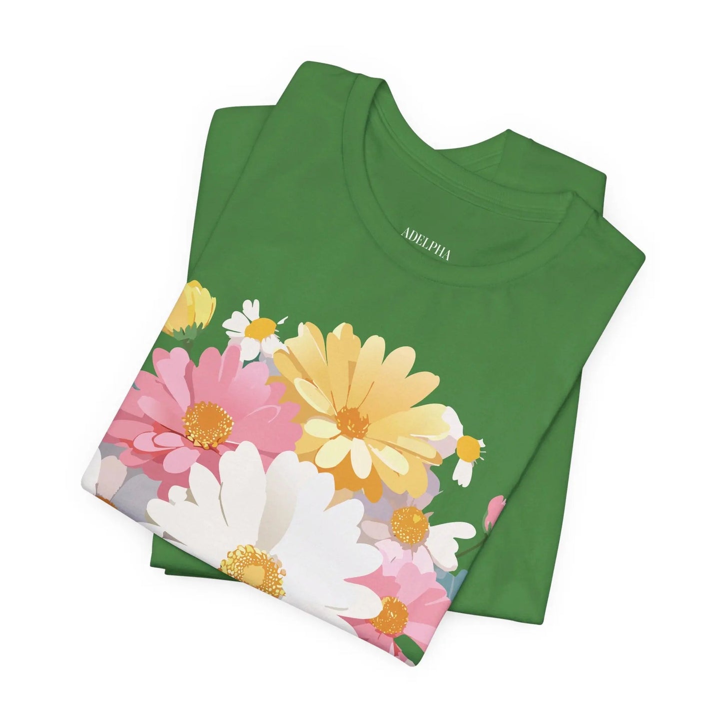 Floral Graphic T Shirt Unisex Vintage Inspired Art Design Tee By Adelpha Short Sleeve
