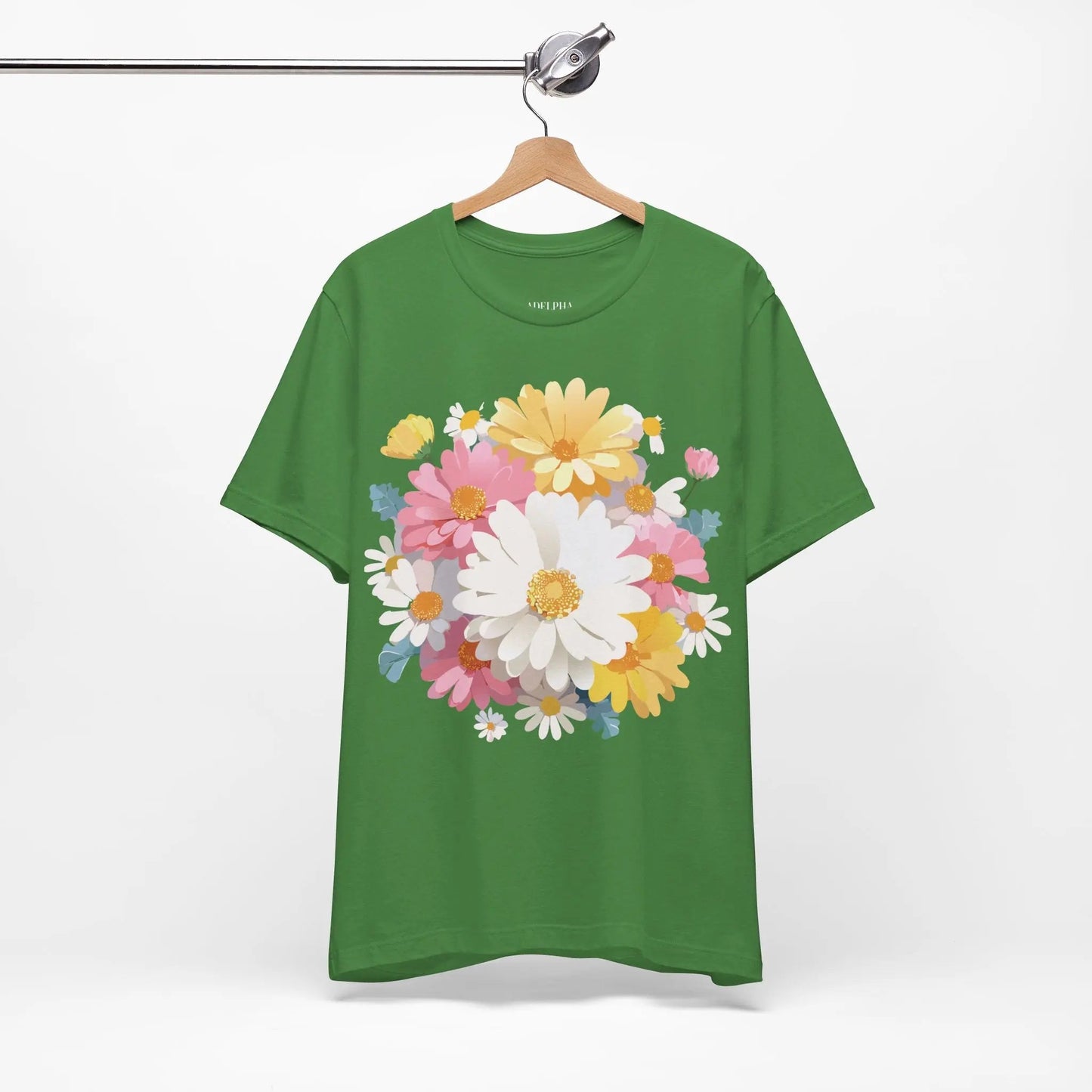 Floral Graphic T Shirt Unisex Vintage Inspired Art Design Tee By Adelpha Short Sleeve