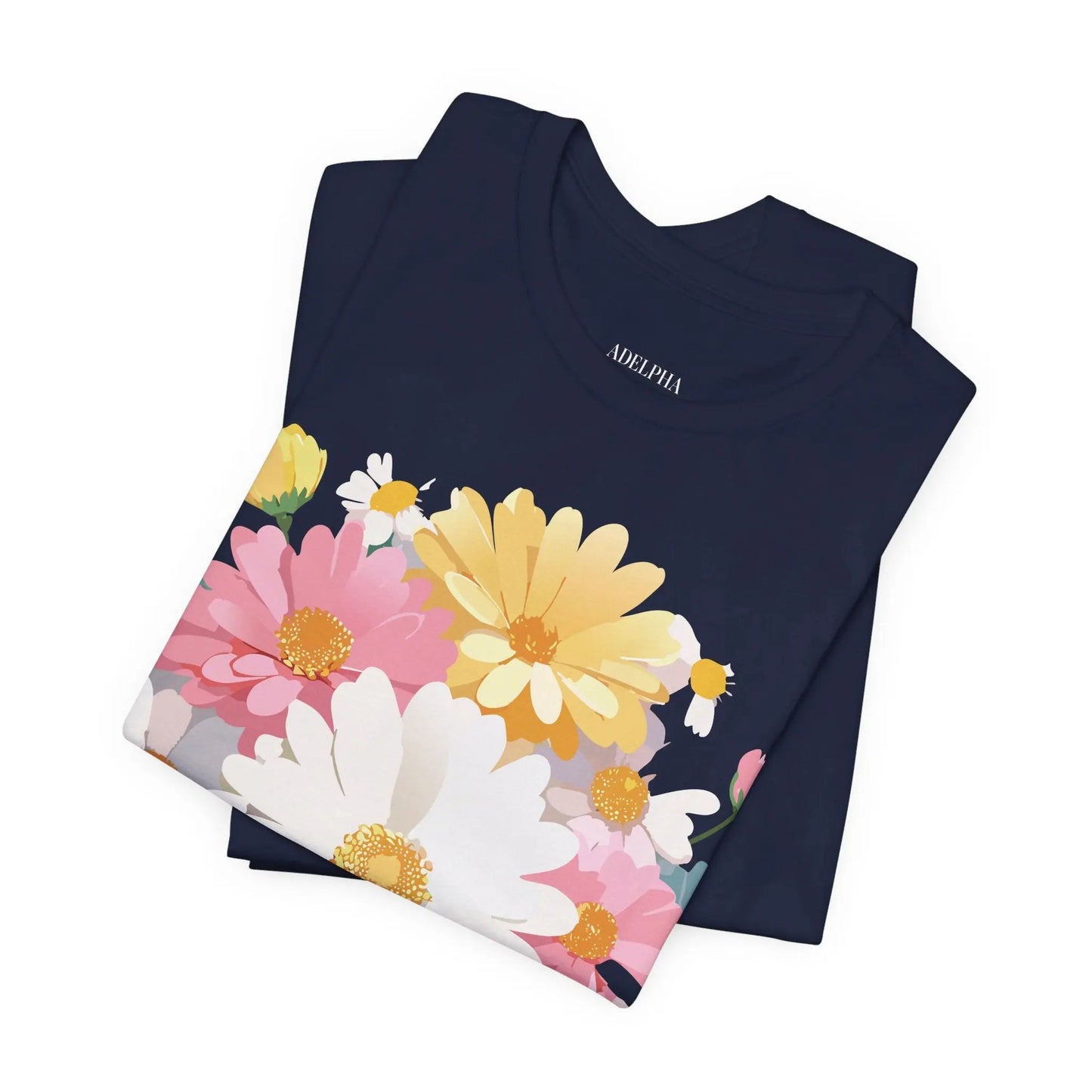 Floral Graphic T Shirt Unisex Vintage Inspired Art Design Tee By Adelpha Short Sleeve