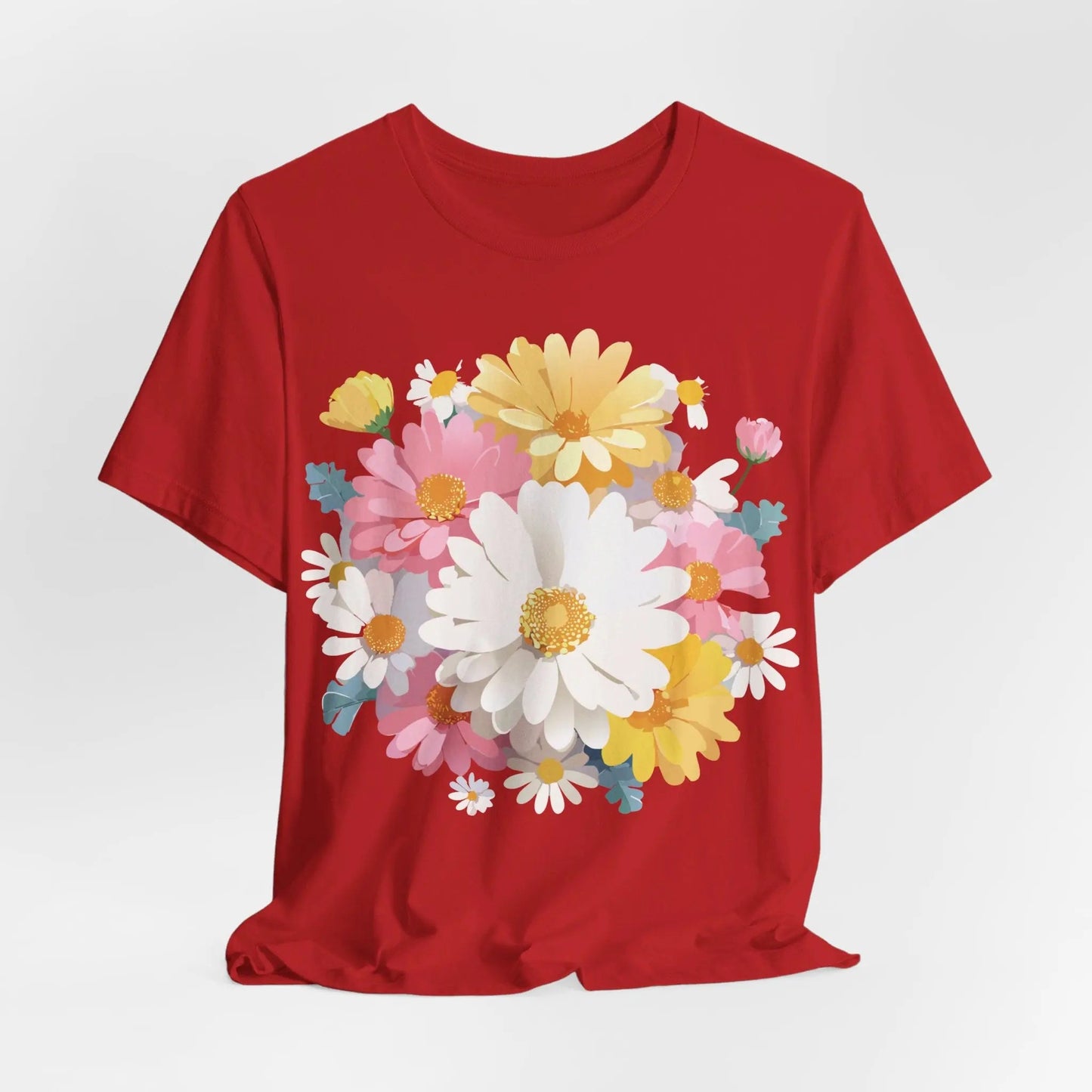 Floral Graphic T Shirt Unisex Vintage Inspired Art Design Tee By Adelpha Short Sleeve