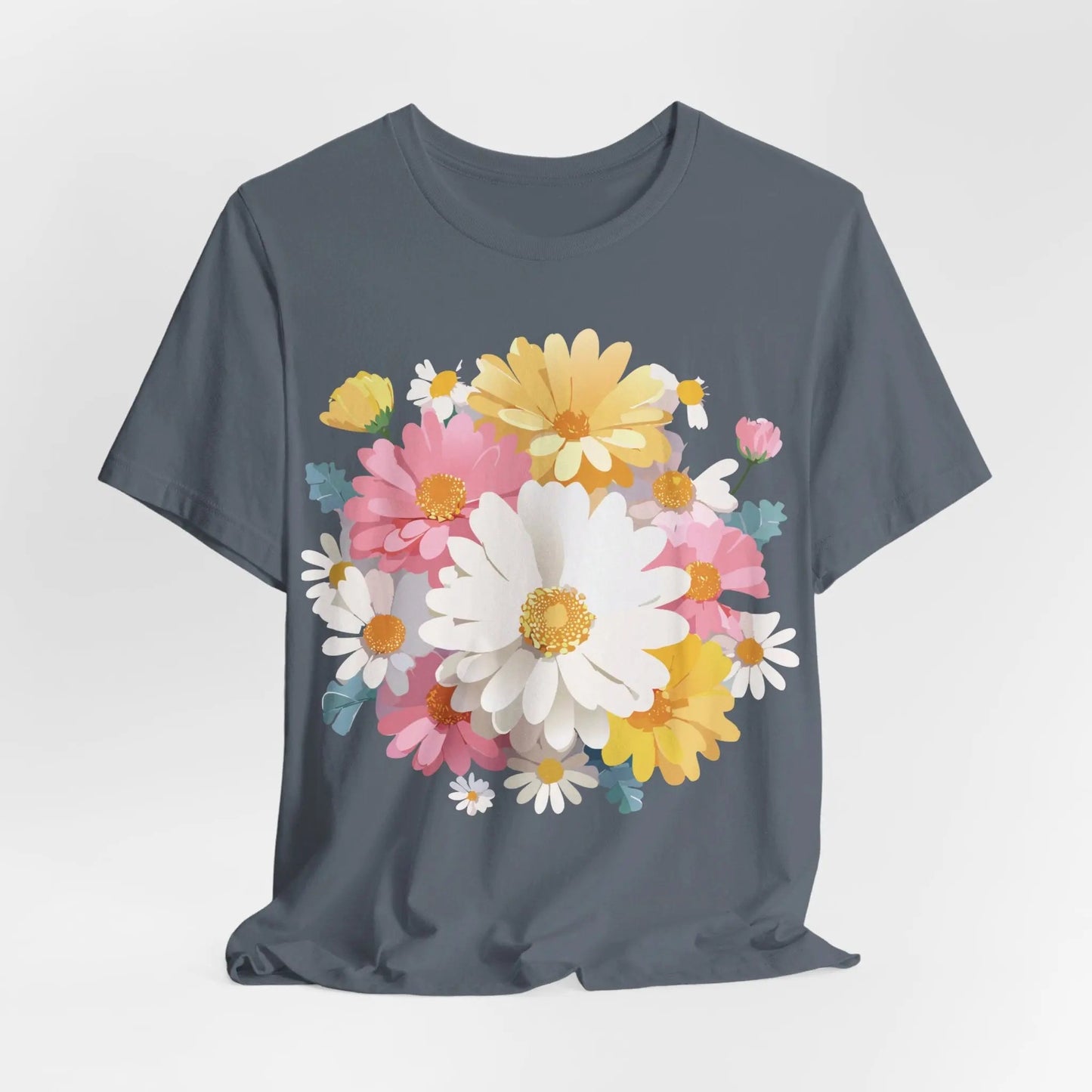 Floral Graphic T Shirt Unisex Vintage Inspired Art Design Tee By Adelpha Short Sleeve