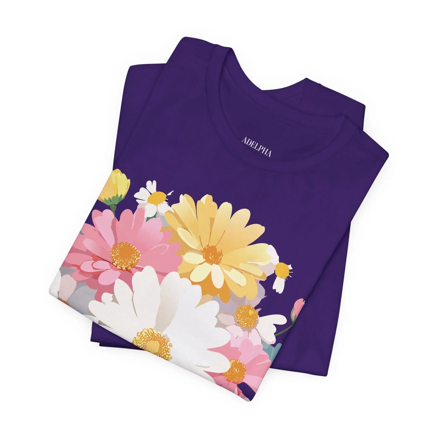 Floral Graphic T Shirt Unisex Vintage Inspired Art Design Tee By Adelpha Short Sleeve