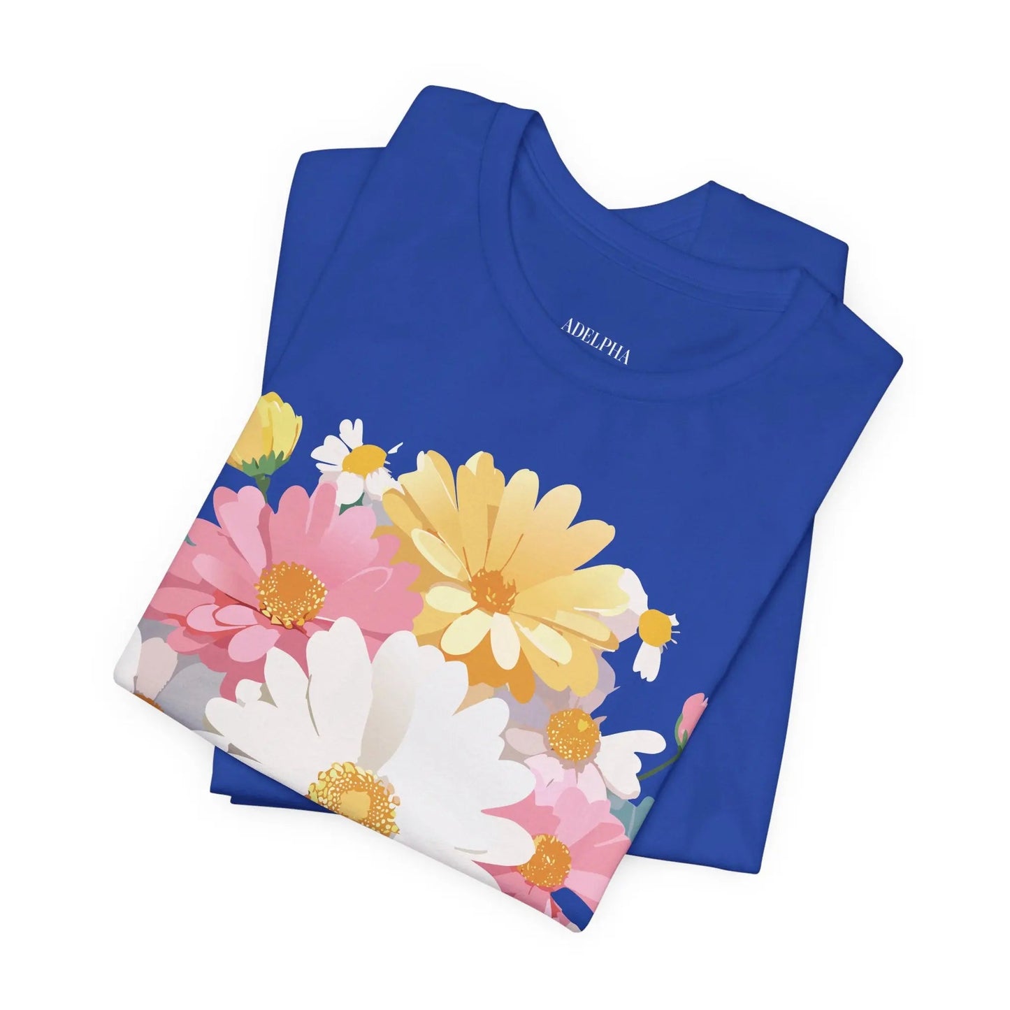 Floral Graphic T Shirt Unisex Vintage Inspired Art Design Tee By Adelpha Short Sleeve