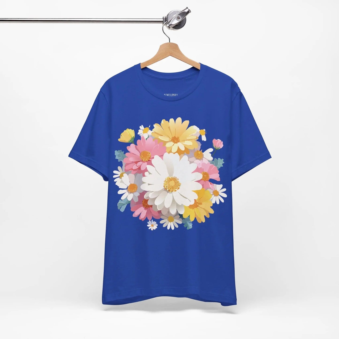 Floral Graphic T Shirt Unisex Vintage Inspired Art Design Tee By Adelpha Short Sleeve