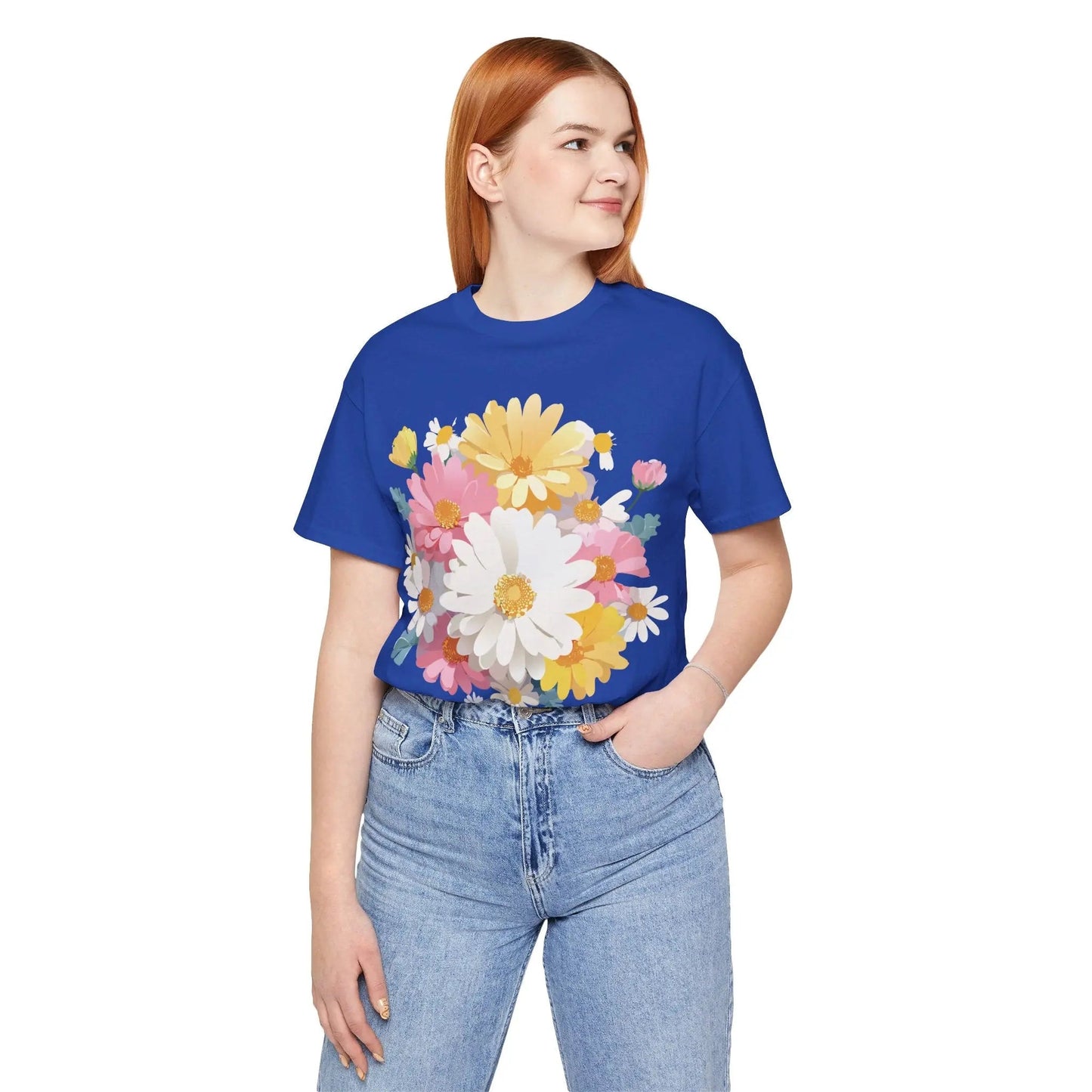 Floral Graphic T Shirt Unisex Vintage Inspired Art Design Tee By Adelpha Short Sleeve