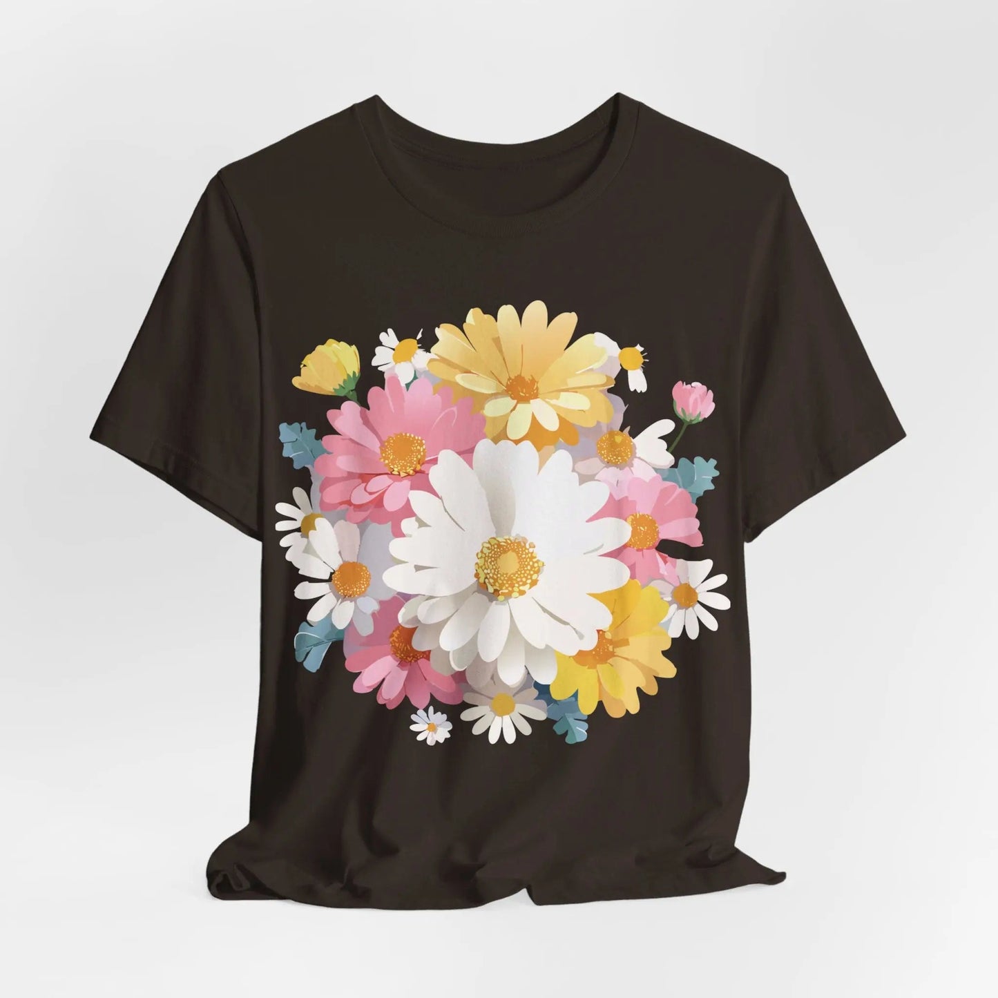 Floral Graphic T Shirt Unisex Vintage Inspired Art Design Tee By Adelpha Short Sleeve