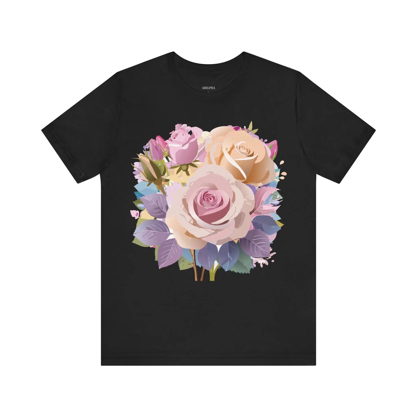 Floral Graphic T Shirt Unisex Short Sleeve Tee Art Design Adelpha Vintage Inspired