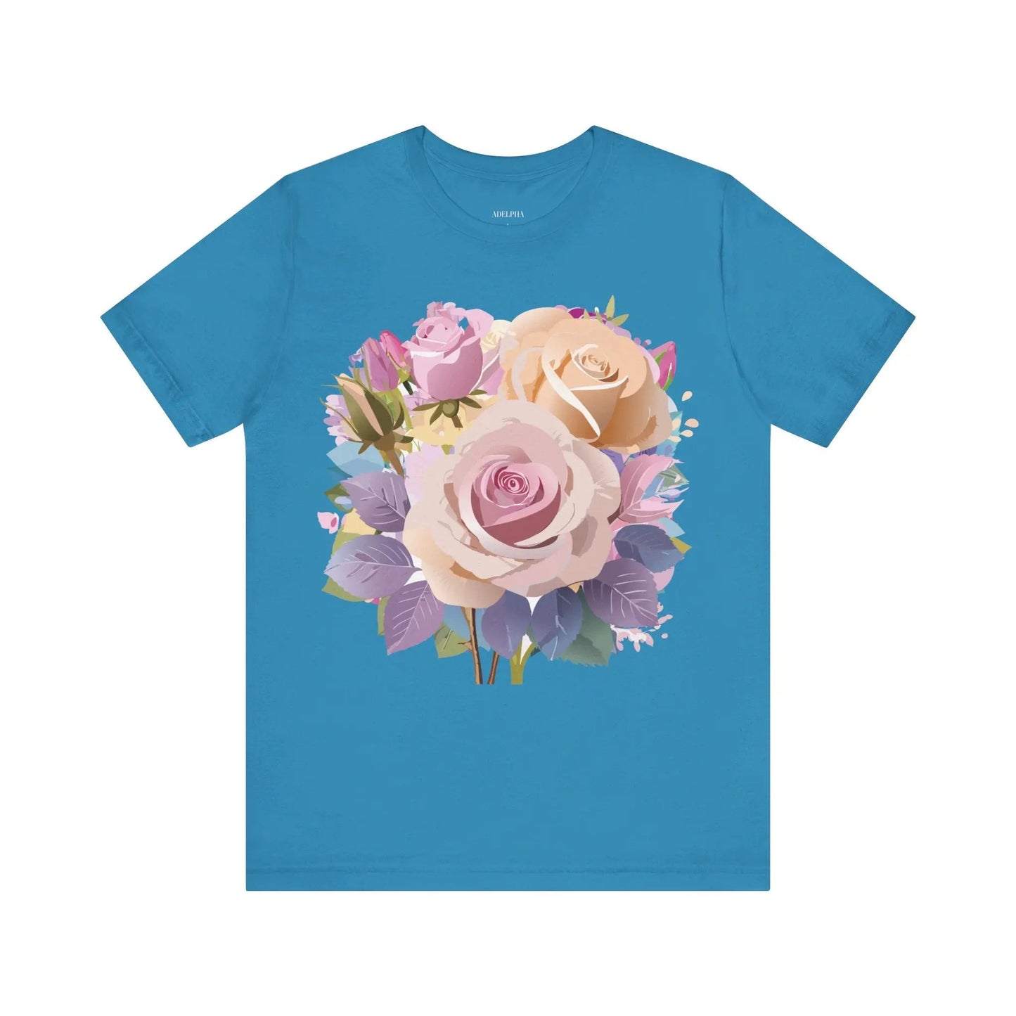 Floral Graphic T Shirt Unisex Short Sleeve Tee Art Design Adelpha Vintage Inspired