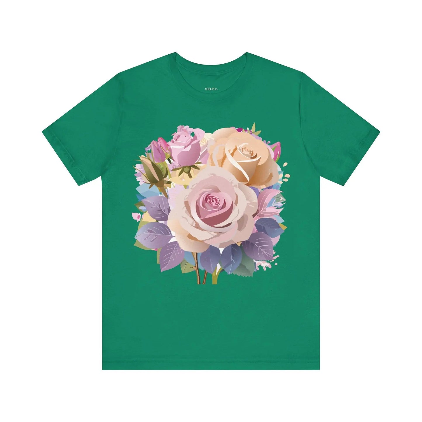 Floral Graphic T Shirt Unisex Short Sleeve Tee Art Design Adelpha Vintage Inspired