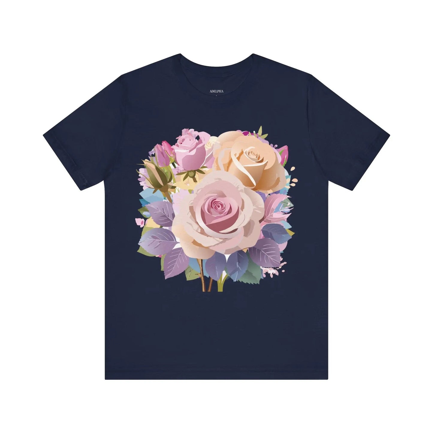 Floral Graphic T Shirt Unisex Short Sleeve Tee Art Design Adelpha Vintage Inspired
