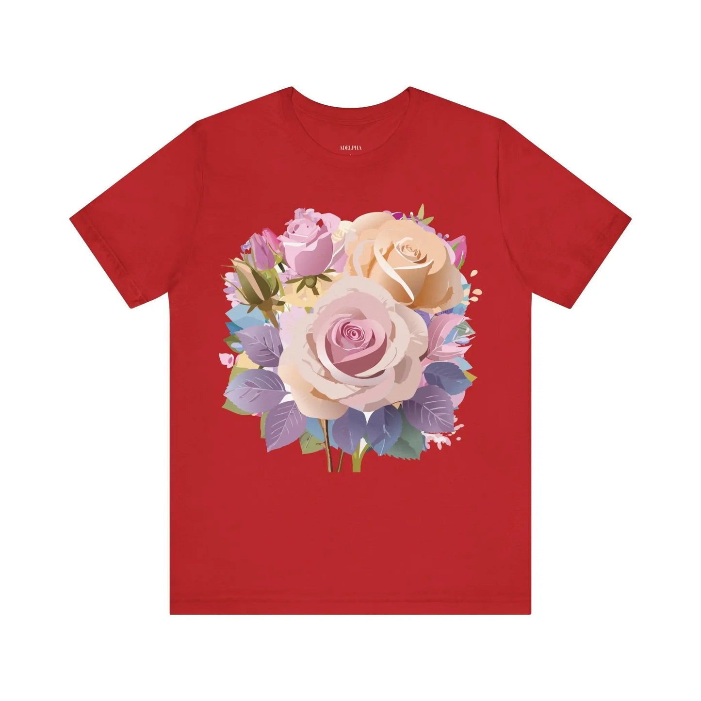 Floral Graphic T Shirt Unisex Short Sleeve Tee Art Design Adelpha Vintage Inspired
