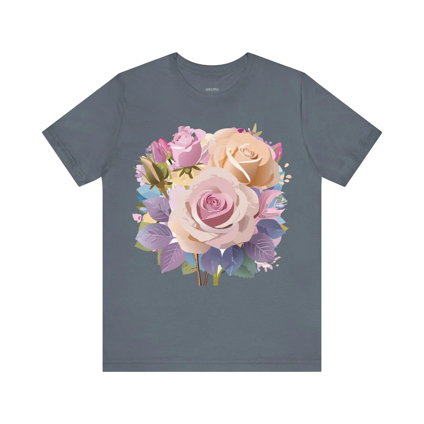 Floral Graphic T Shirt Unisex Short Sleeve Tee Art Design Adelpha Vintage Inspired