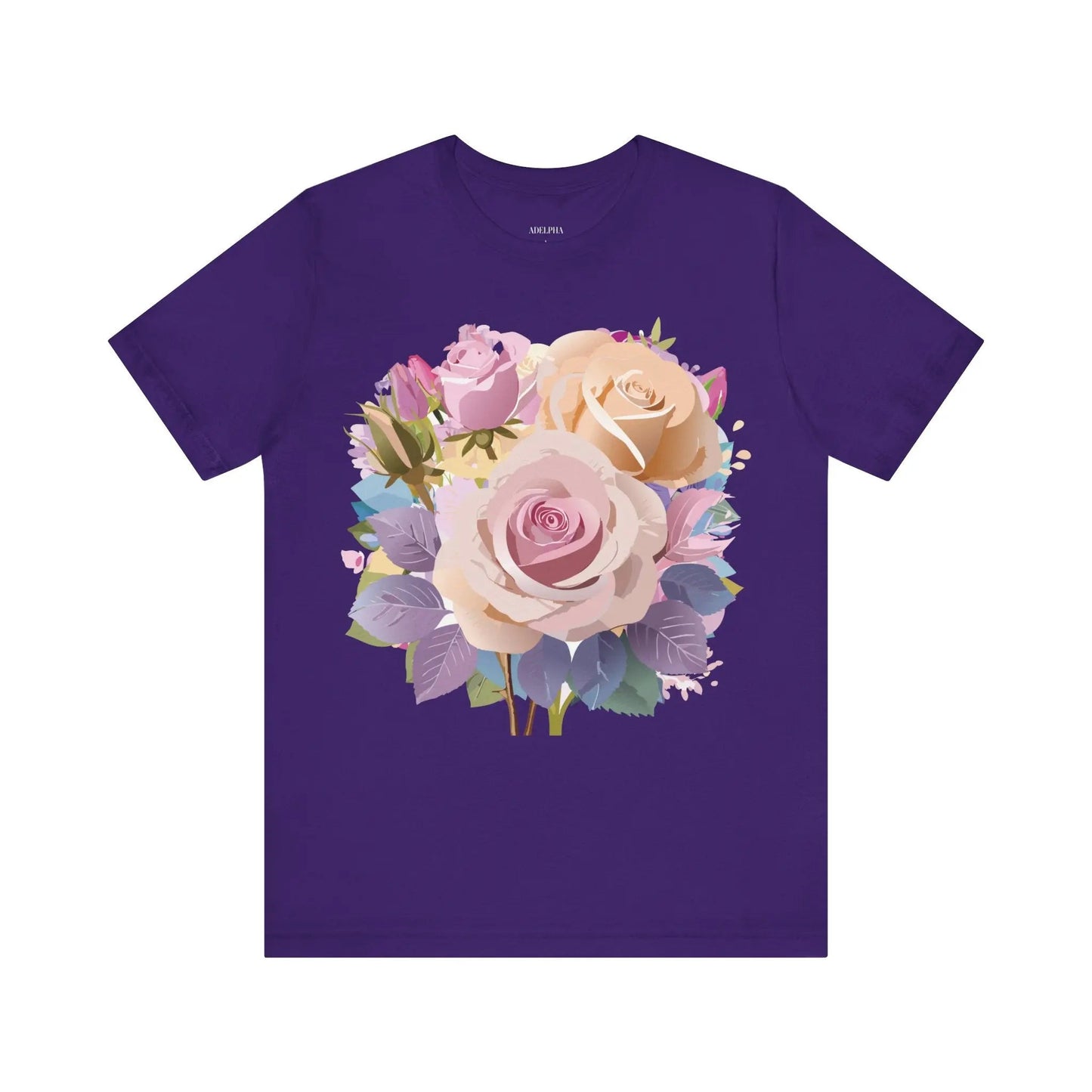 Floral Graphic T Shirt Unisex Short Sleeve Tee Art Design Adelpha Vintage Inspired