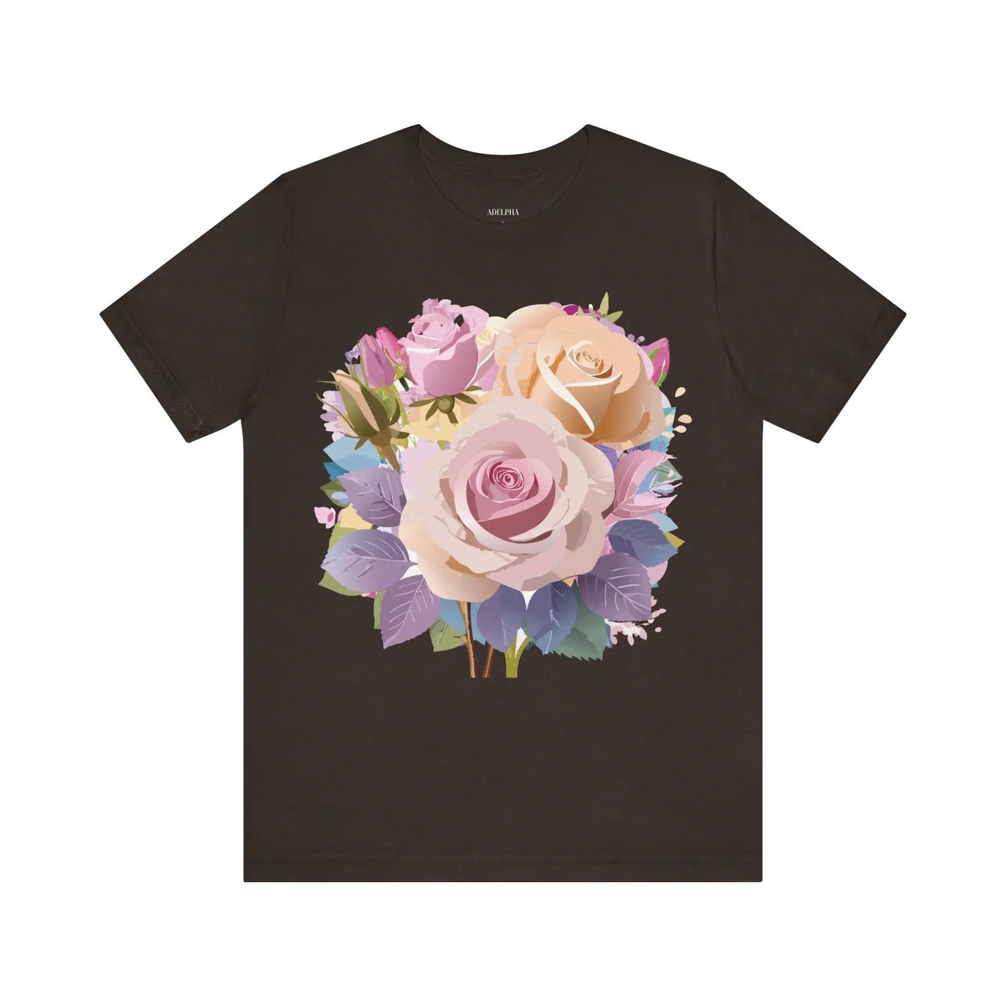 Floral Graphic T Shirt Unisex Short Sleeve Tee Art Design Adelpha Vintage Inspired