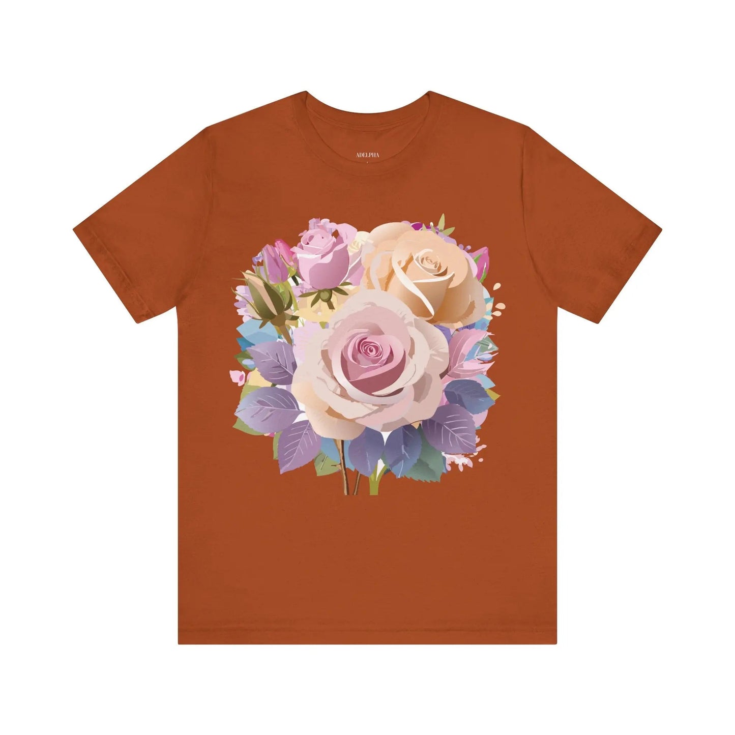 Floral Graphic T Shirt Unisex Short Sleeve Tee Art Design Adelpha Vintage Inspired