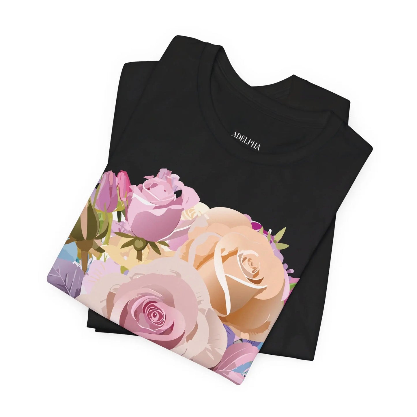 Floral Graphic T Shirt Unisex Short Sleeve Tee Art Design Adelpha Vintage Inspired