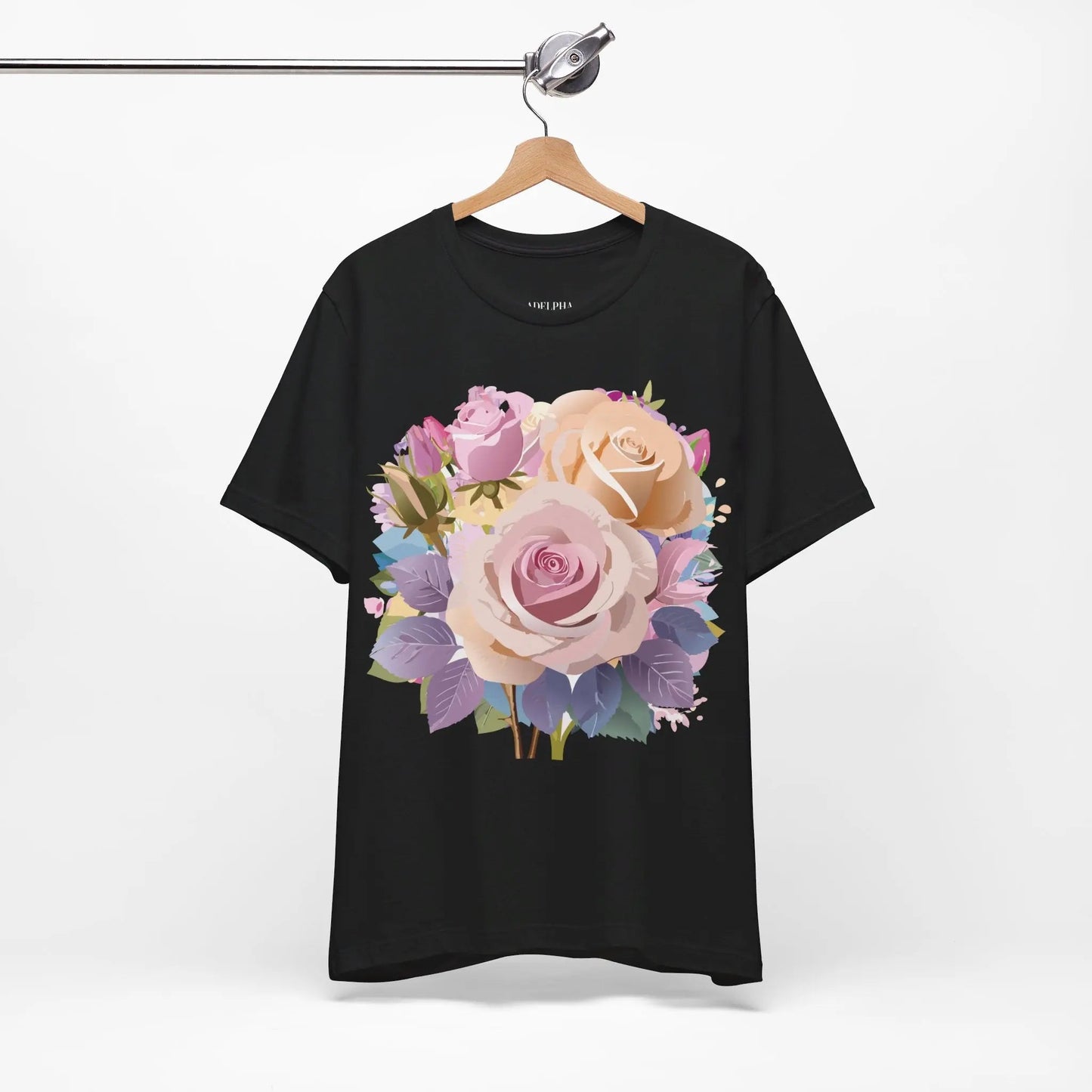 Floral Graphic T Shirt Unisex Short Sleeve Tee Art Design Adelpha Vintage Inspired