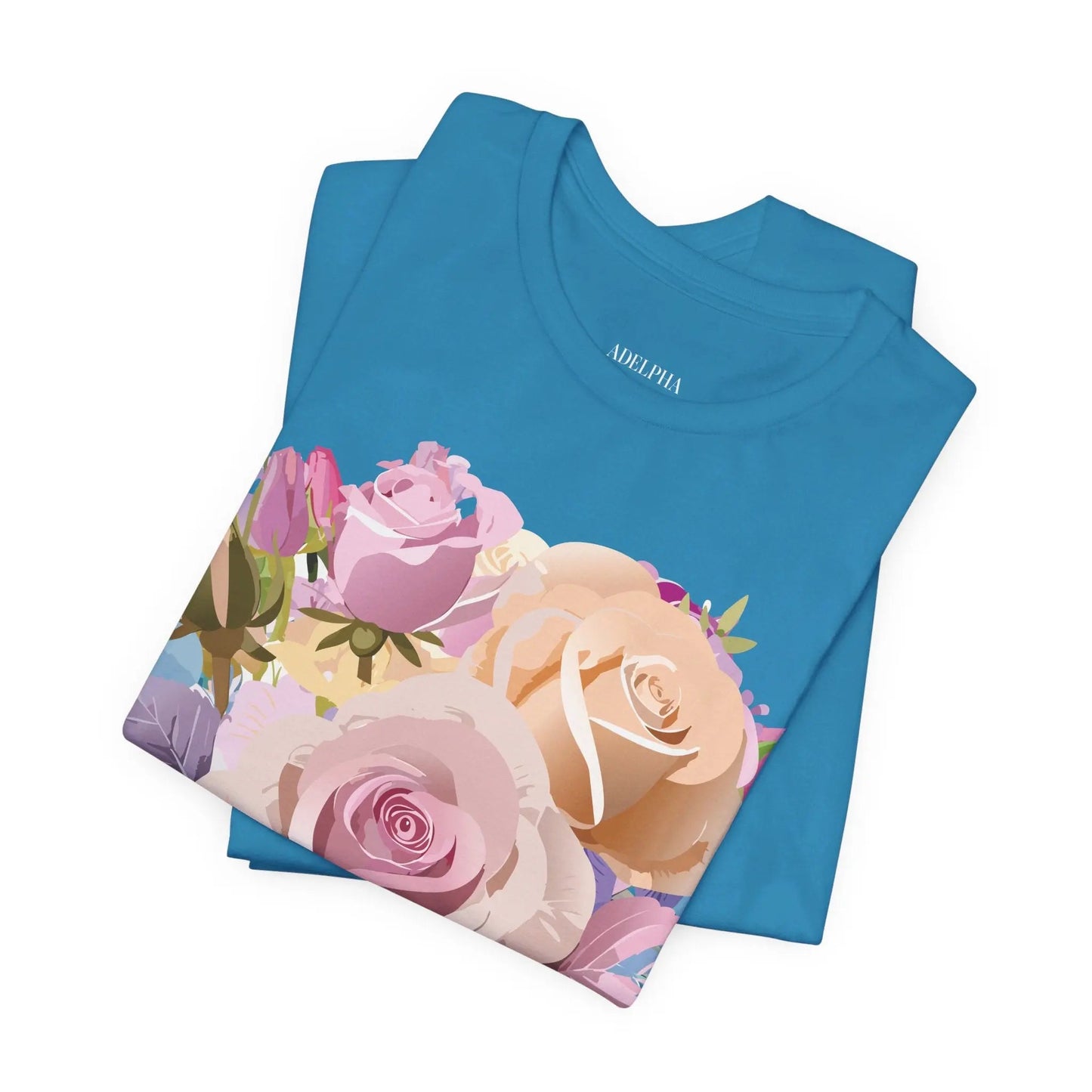 Floral Graphic T Shirt Unisex Short Sleeve Tee Art Design Adelpha Vintage Inspired