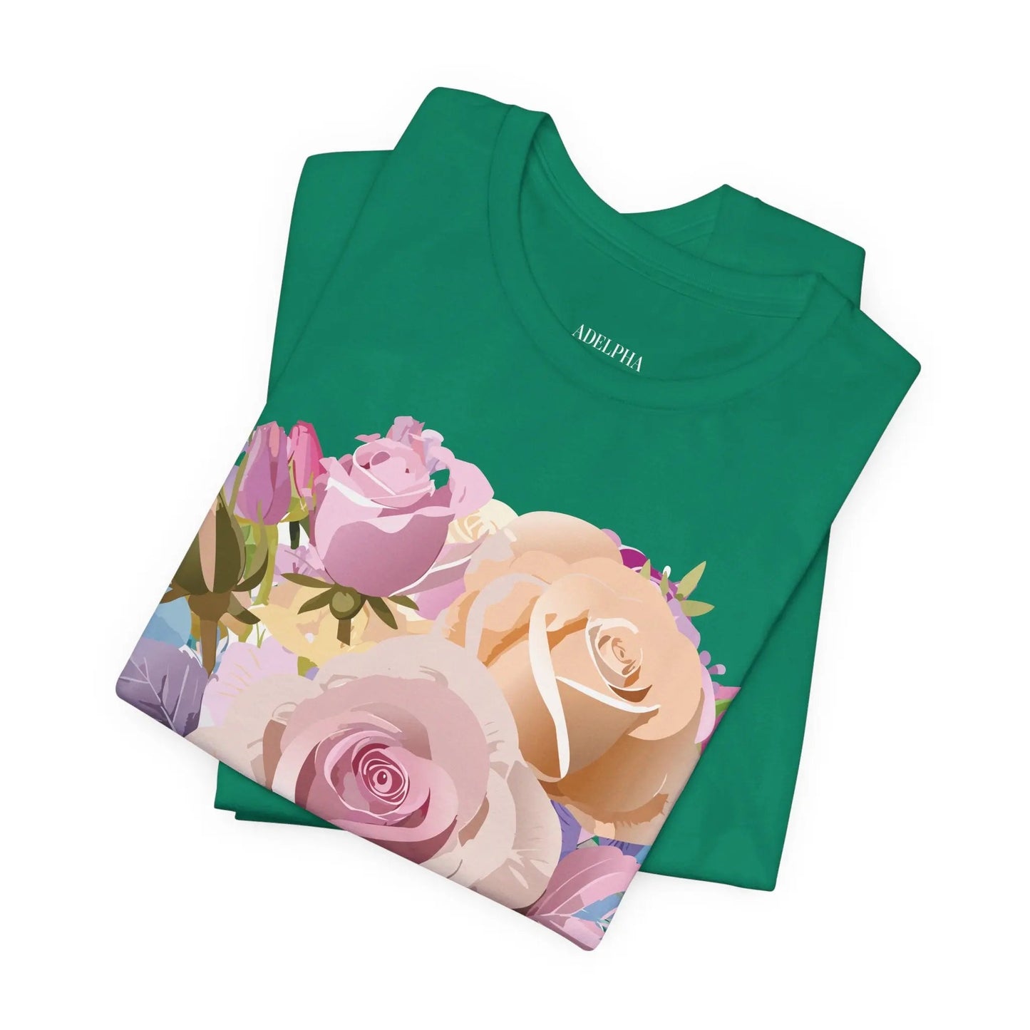Floral Graphic T Shirt Unisex Short Sleeve Tee Art Design Adelpha Vintage Inspired
