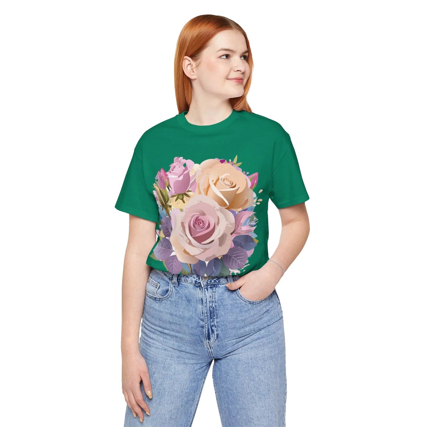 Floral Graphic T Shirt Unisex Short Sleeve Tee Art Design Adelpha Vintage Inspired