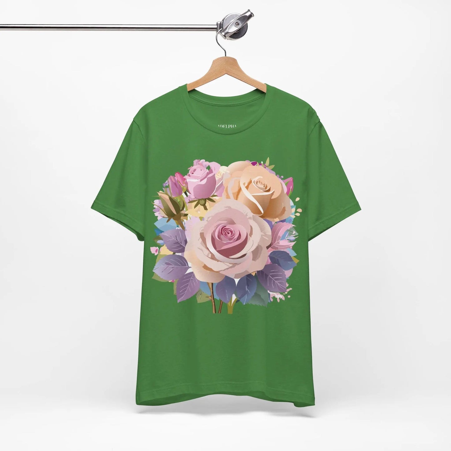 Floral Graphic T Shirt Unisex Short Sleeve Tee Art Design Adelpha Vintage Inspired