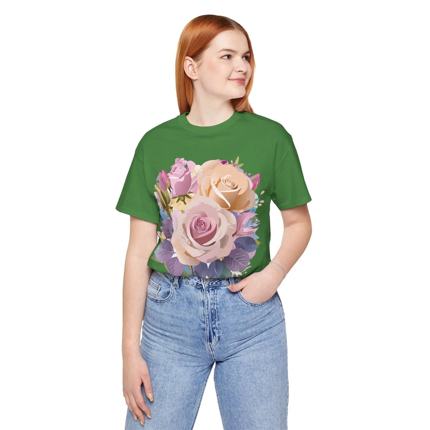 Floral Graphic T Shirt Unisex Short Sleeve Tee Art Design Adelpha Vintage Inspired