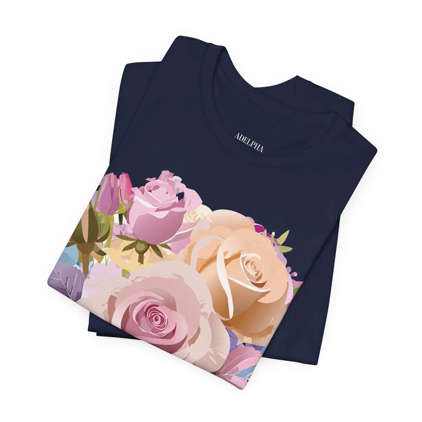 Floral Graphic T Shirt Unisex Short Sleeve Tee Art Design Adelpha Vintage Inspired