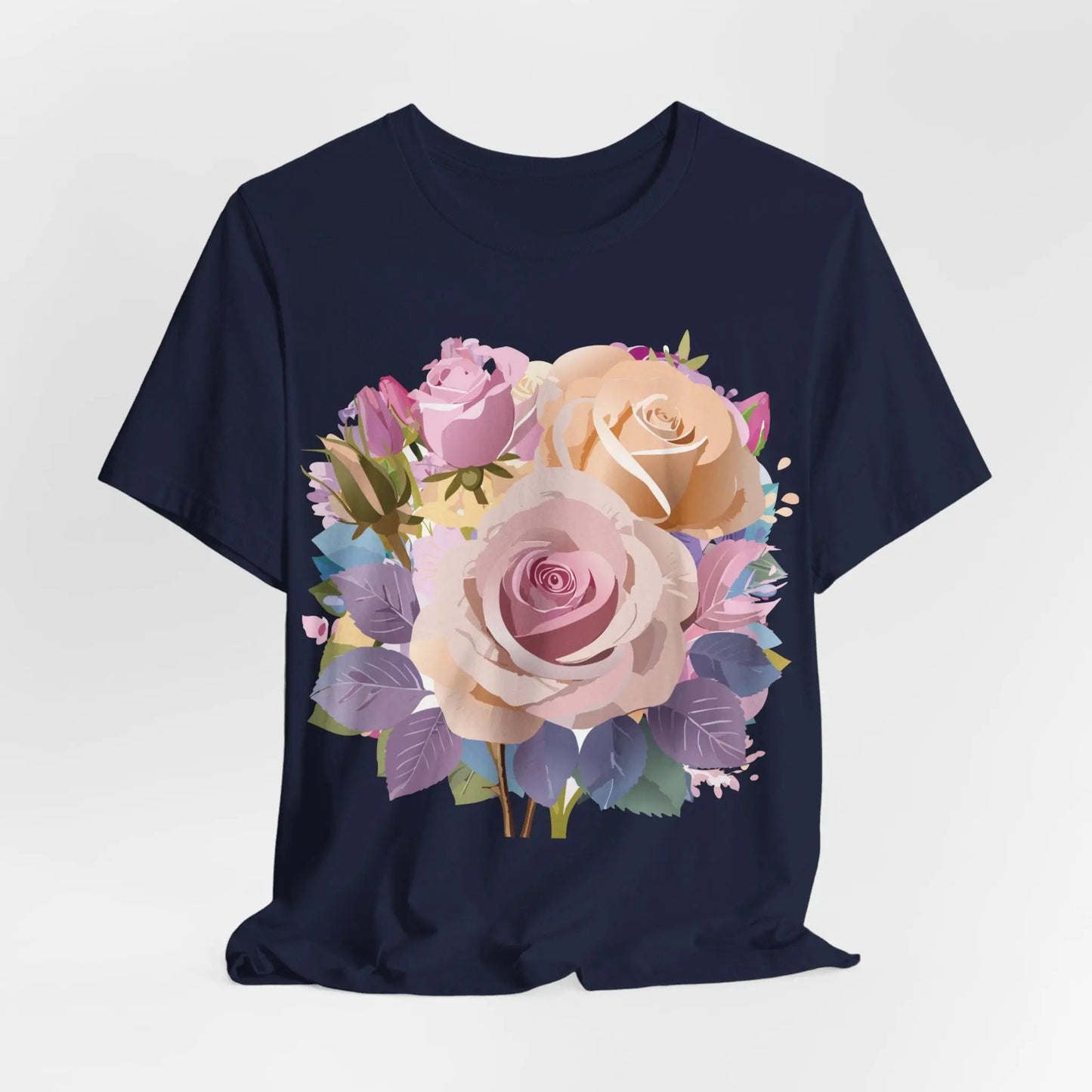 Floral Graphic T Shirt Unisex Short Sleeve Tee Art Design Adelpha Vintage Inspired