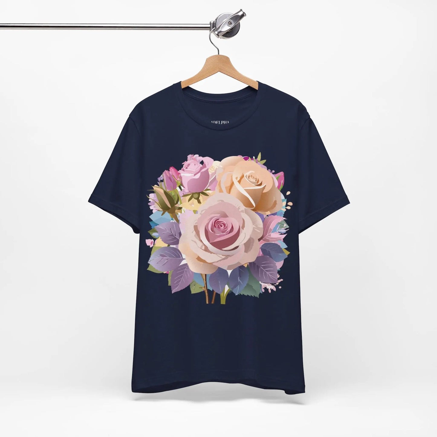 Floral Graphic T Shirt Unisex Short Sleeve Tee Art Design Adelpha Vintage Inspired