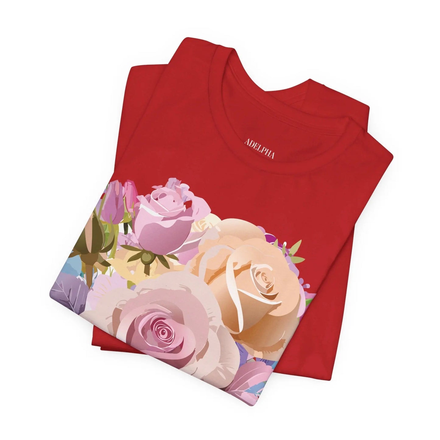 Floral Graphic T Shirt Unisex Short Sleeve Tee Art Design Adelpha Vintage Inspired