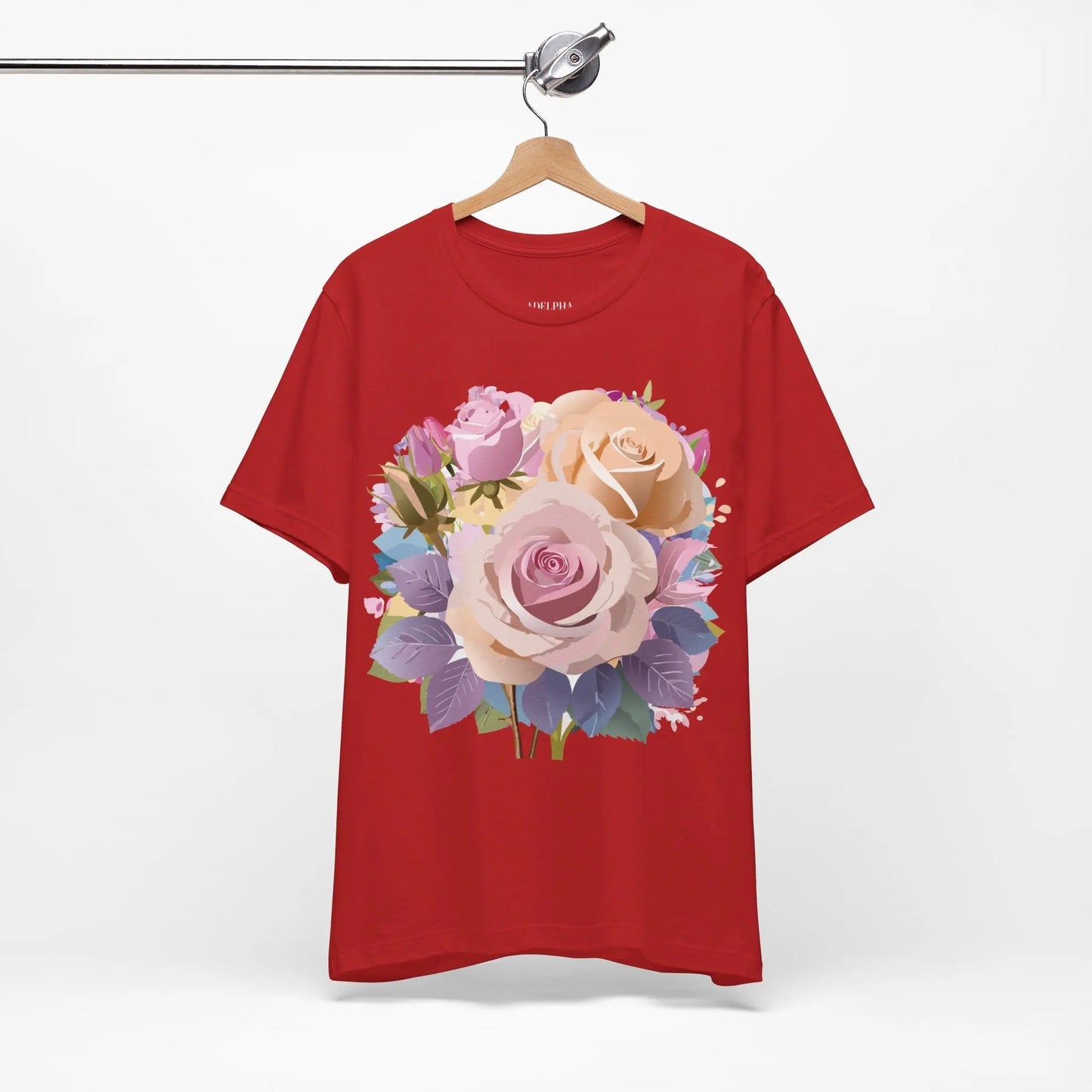 Floral Graphic T Shirt Unisex Short Sleeve Tee Art Design Adelpha Vintage Inspired