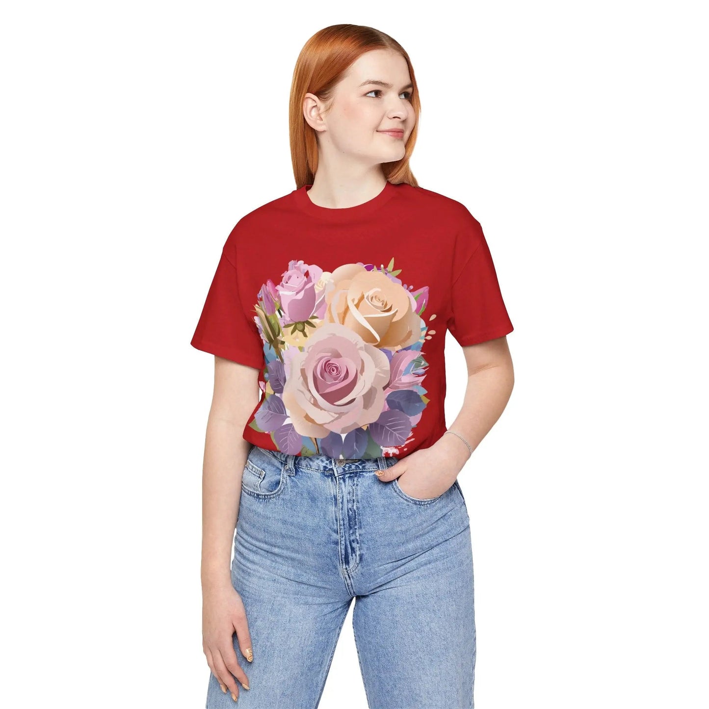 Floral Graphic T Shirt Unisex Short Sleeve Tee Art Design Adelpha Vintage Inspired