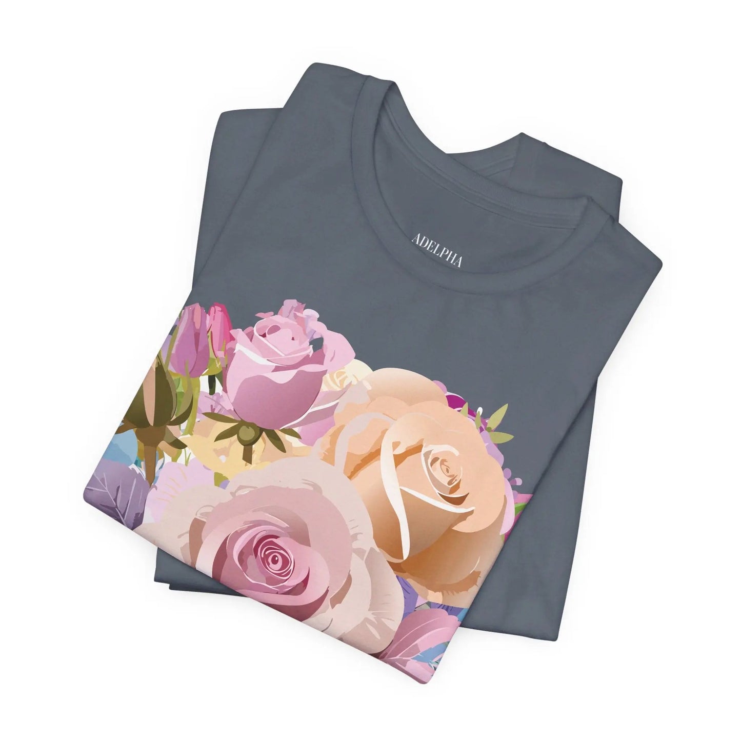 Floral Graphic T Shirt Unisex Short Sleeve Tee Art Design Adelpha Vintage Inspired
