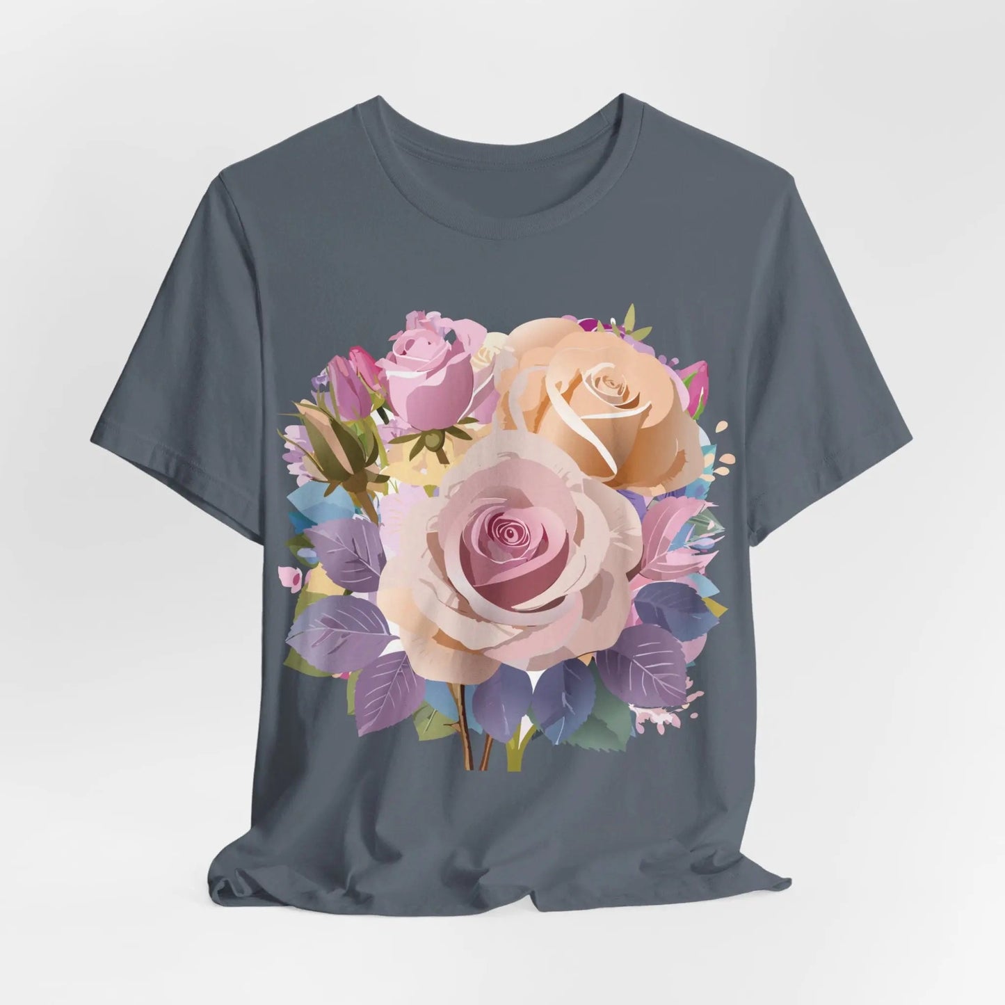 Floral Graphic T Shirt Unisex Short Sleeve Tee Art Design Adelpha Vintage Inspired