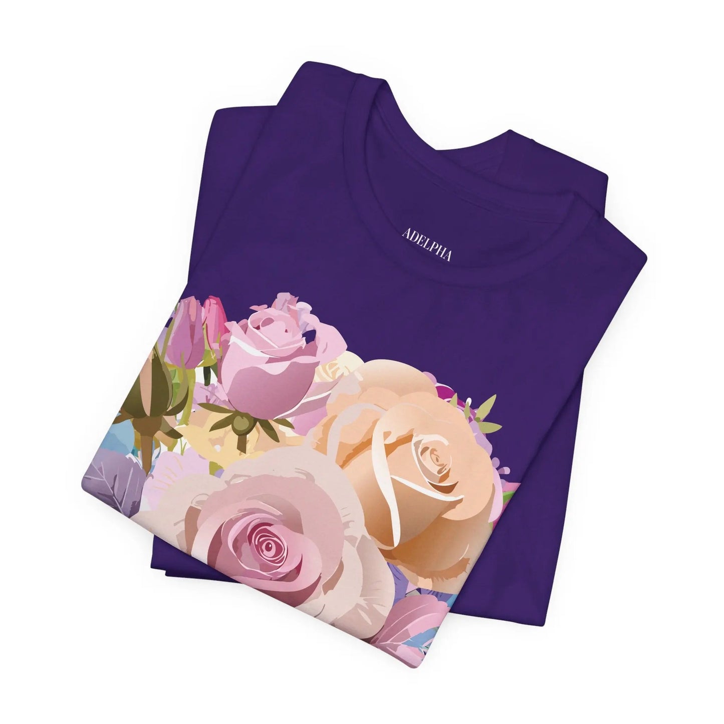 Floral Graphic T Shirt Unisex Short Sleeve Tee Art Design Adelpha Vintage Inspired
