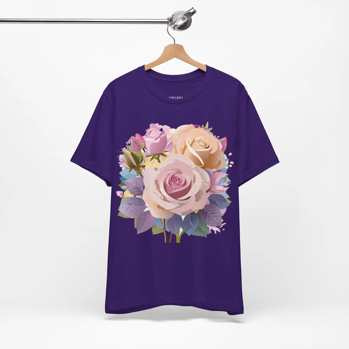 Floral Graphic T Shirt Unisex Short Sleeve Tee Art Design Adelpha Vintage Inspired