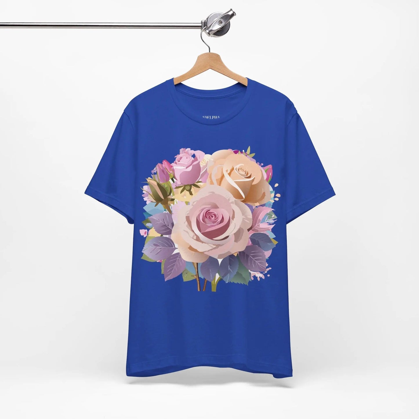 Floral Graphic T Shirt Unisex Short Sleeve Tee Art Design Adelpha Vintage Inspired